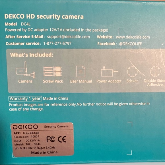 Decko AC power Security Cameras Outdoor (2 pack) - Picture 5 of 7